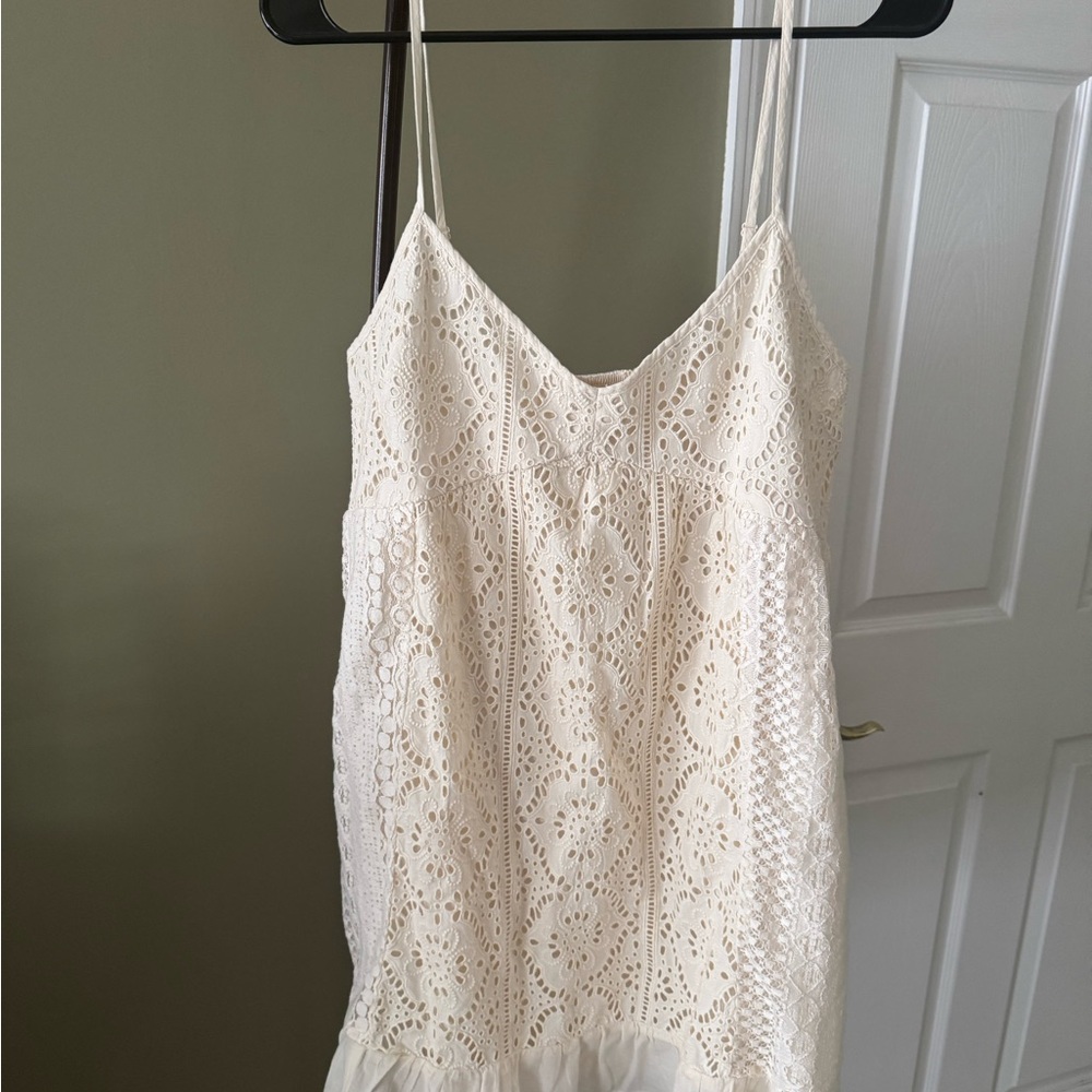 American Eagle White Lace Dress